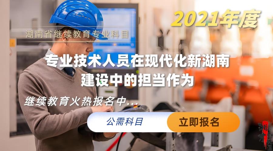 专业技术人员在现代化新湖南建设中的担当作为(2021年度公需课)