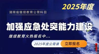 加强应急处突能力建设（2025年度公需科目）